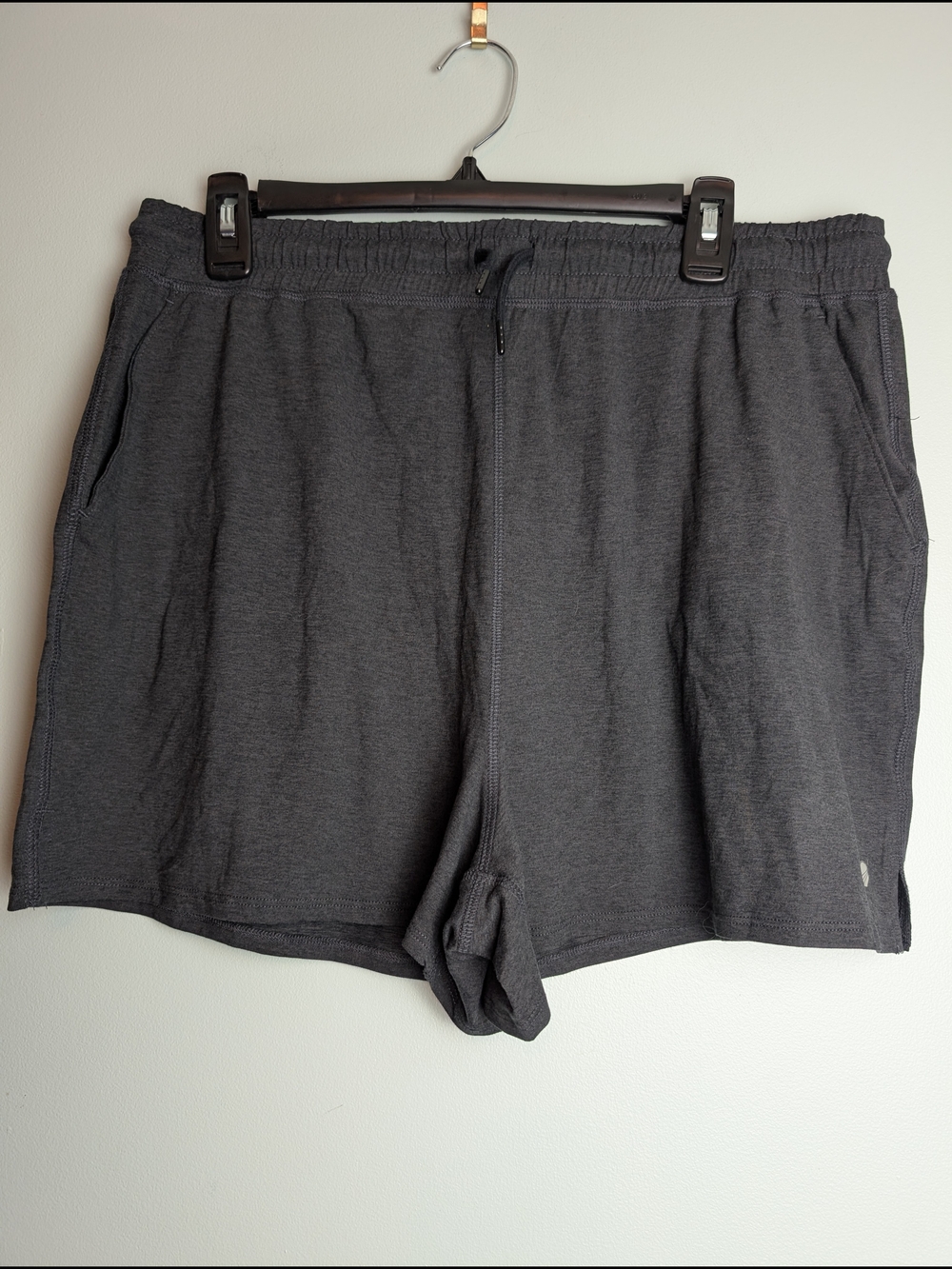 Men's Athletic Shorts in Charcoal Gray with Elastic Waist